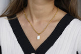 Pearl White Stone Statement Neclace