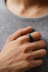 Ceramic Matte Ring - Men