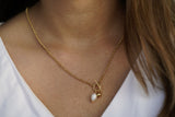 Dainty Knot Pearl Necklace