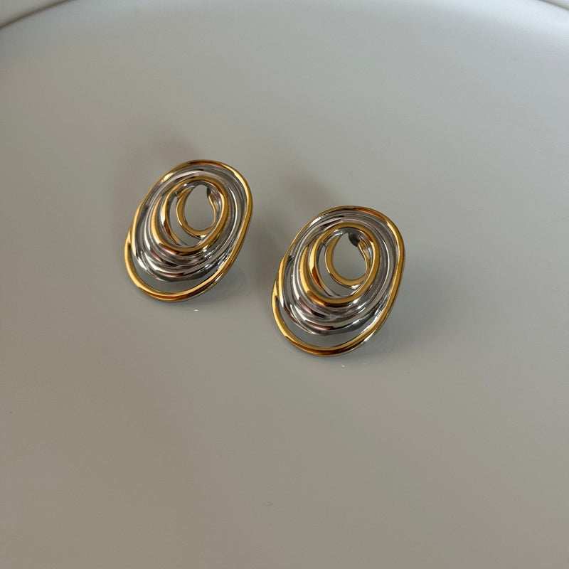 Waves Ear Studs