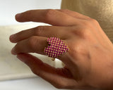 Pixel Heart Ring