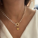 Sparkle Necklace with Heart Charm