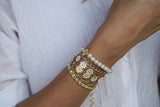 Sunshine Pearl Wrap Bracelet