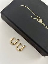 gold triple hoops