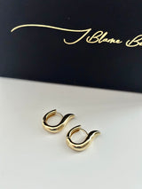 gold triple hoops