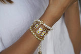 Sunshine Pearl Wrap Bracelet