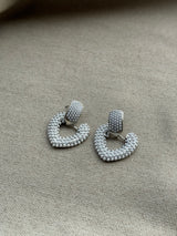 Pearl Studded Statement Earrings