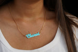 Enamel Name Necklace