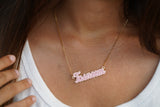 Enamel Name Necklace