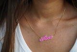 Enamel Name Necklace