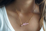 Enamel Name Necklace