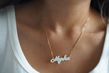 Enamel Name Necklace