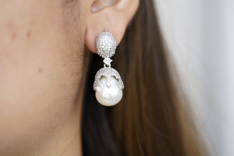 TearDrop Pearl Earrings