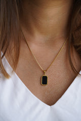 Black Stone Necklace