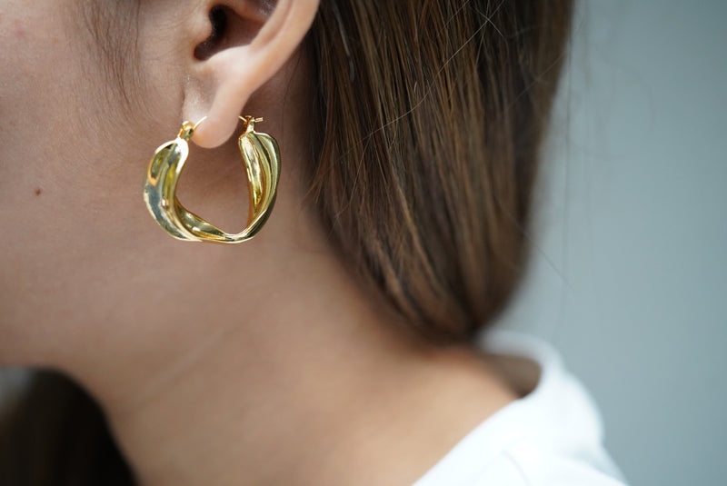 Asymmetric Hoop Earrings