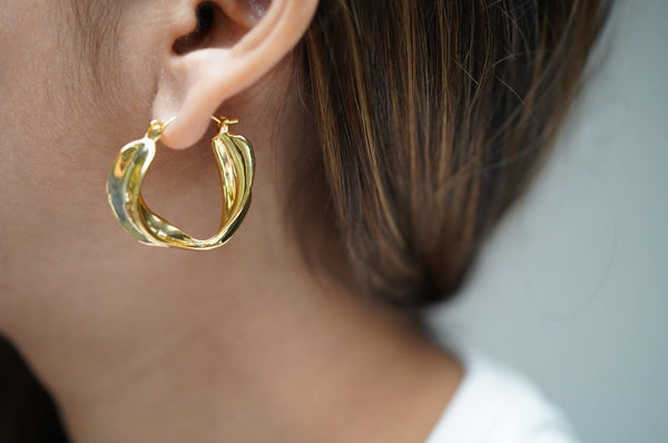 Asymmetric Hoop Earrings