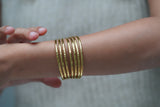 Solid Gold Stackable Cuff