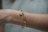 Round Multi Evil Eye Charm Bracelet