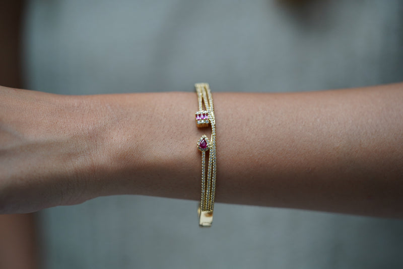 Dainty Ruby Cuff