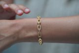 Studded Link Bracelet Cuff