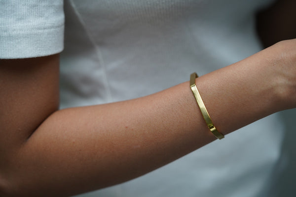 Sleek Hexagon Cuff