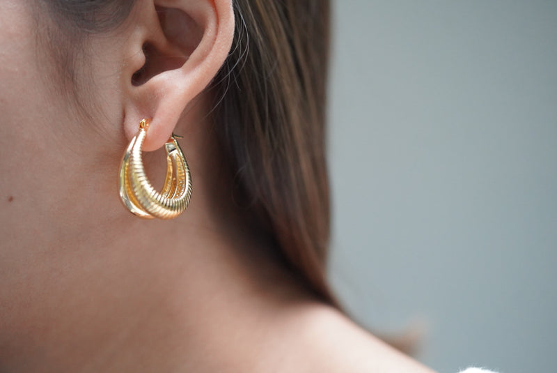 Signature Gold Hoops