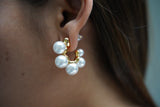 Graceful Pearl Hoops