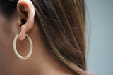 Serenity Crystal Hoops