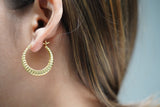 Snake Hoop Earring