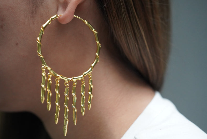 Twisted Tassel Earring