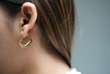 Gold Heart Earrings