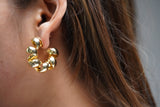 Gold Spiral Hoops