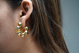 Gold Spiral Hoops