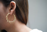 Shimmering Crystal Hoops