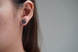 Round stud earring