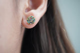 Round stud earring