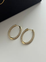 Serenity Crystal Hoops