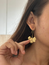 Vintage Flower Drop Earrings