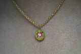 Love me forever Painted Necklace