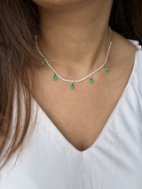 Stella Green Stone Necklace