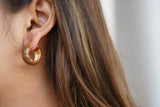 Hazel Enamel Hoops