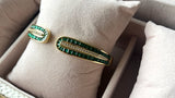 Green Openable Cuff Bracelet