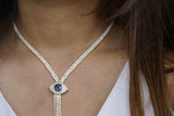 Statement Evil Eye Glimmer Necklace