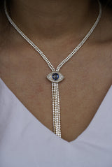 Statement Evil Eye Glimmer Necklace