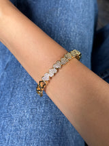 Studded Half Heart Cuff