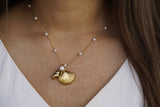 Shell Pearl Necklace