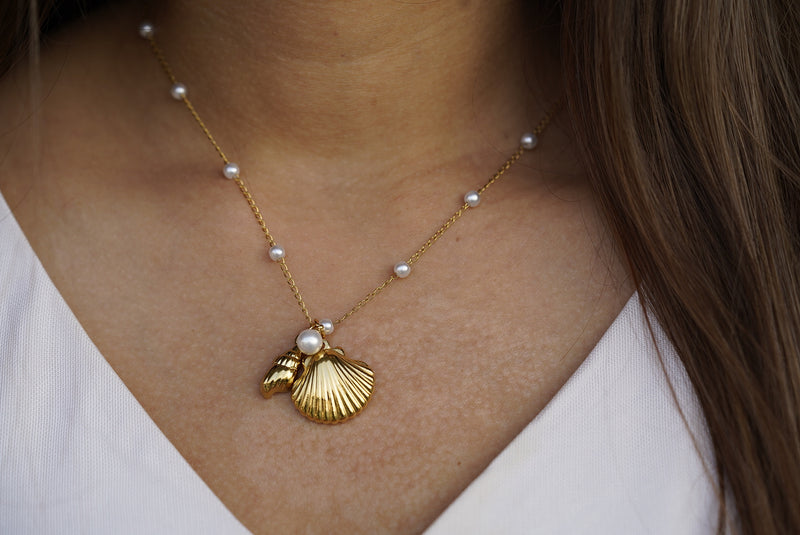 Shell Pearl Necklace