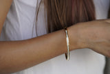 Minimal Diamond studded Cuff