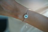 Round Studded Evil Eye Bracelet