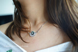 Crystal Evil eye necklace